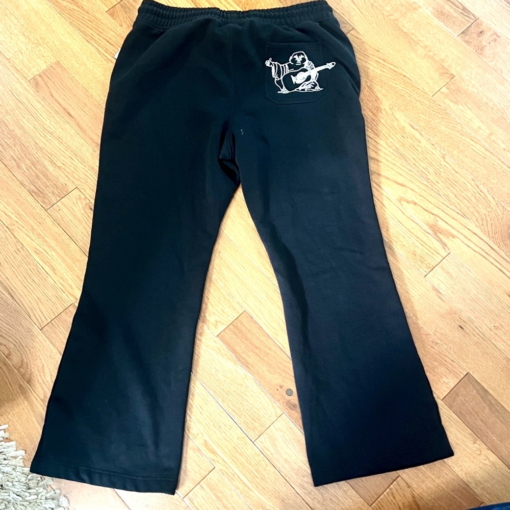 True Religion,Sweatpants Buddha Pocket Logo Soft Fleece Joggers Women,EUC,Size M - Picture 9 of 12